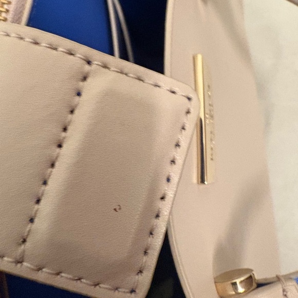 Kate Spade Arbour Hill Leather Tote Crossbody Blue Cream - Picture 11 of 16